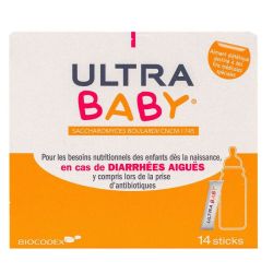 Ultra Baby poudre anti-diarrhéique 14 sticks