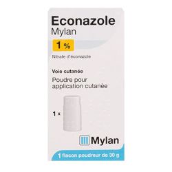 Econazole mylan 1% poudre 30g