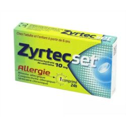 Zyrtecset 10mg 7 comprimés