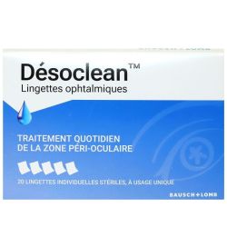 Désoclean zone péri-oculaire 20 lingettes ophtalmiques