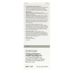 Tonique exfoliant à l'acide glycolique 7% 240ml