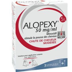 Alopexy 5% solution pour application cutanée 3x60ml