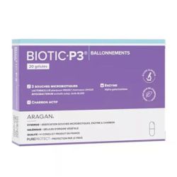 Aragan Biotic P3 ballonnements 20 Gélules