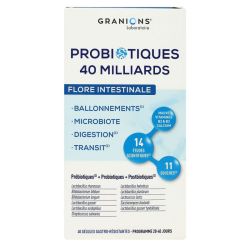 Probiotiques flore intestinale 40 gélules