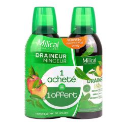 Draineur minceur 2x500ml (1 offert) Thé vert & pêche