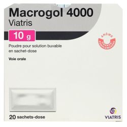 Macrogol 4000 orange-pamplemousse 20 sachets