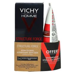 Homme coffret Structure Force soin global anti-âge + shampoing offert