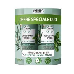 Déodorant Eucalyptus Menthe Poivrée Lot de 2 x 50 g