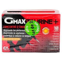Gmax taurine+ goût orange 60 ampoules