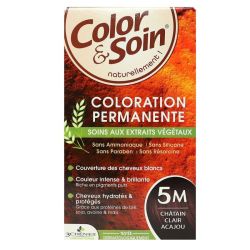 Color & Soin coloration permanente 5M châtain clair acajou