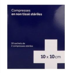 3M Comp Nt Steriles 10X10Cm Bt50X2