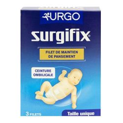 Surgifix 3 filets de maintien de pansement ceinture ombilicale