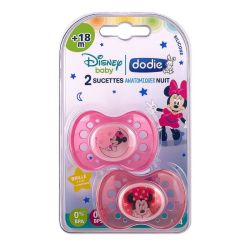 Duo sucettes anatomiques nuit 18m+ Disney Minnie