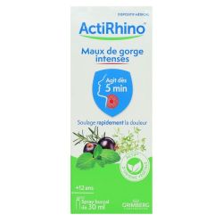 Actirhino maux de gorge intenses spray 30ml