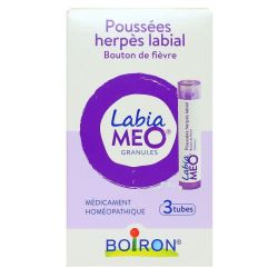 LabiaMeo poussées herpès labial 3 tubes granules 4g