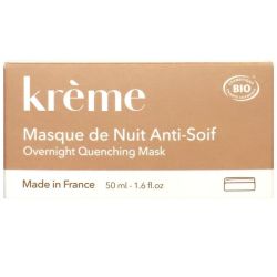Masque nuit anti-soif visage peau sèche 50ml