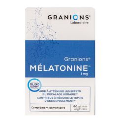Mélatonine 1mg 60 gélules enrobage végétal