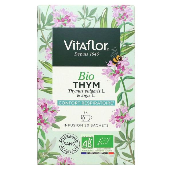 Tisane de thym bio confort respiratoire 18 sachets