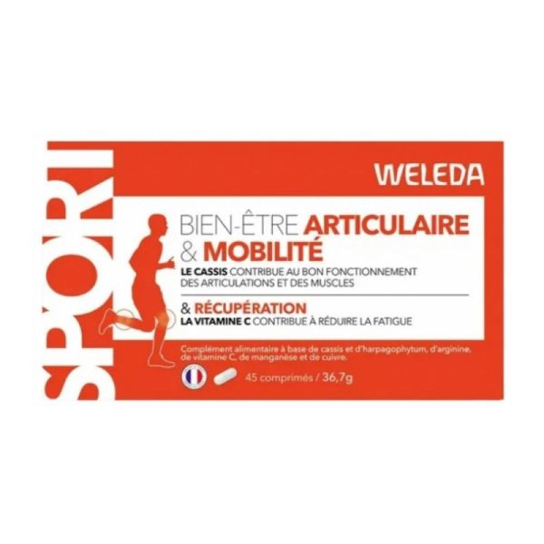 Weleda sport bien-être articulaire, mobilité 45 comprimés