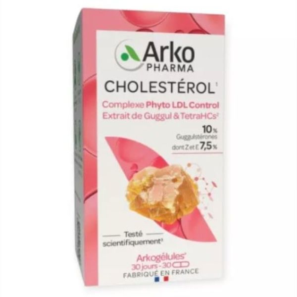 ARKOGÉLULES CHOLESTÉROL – COMPLEXE PHYTO LDL CONTROL – 30 GÉLULES
