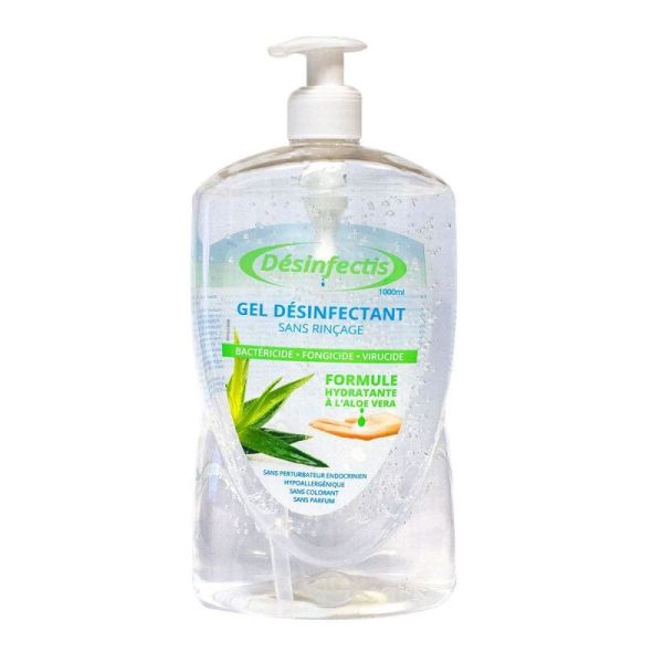 Gel désinfectant sans rinçage 1000ml