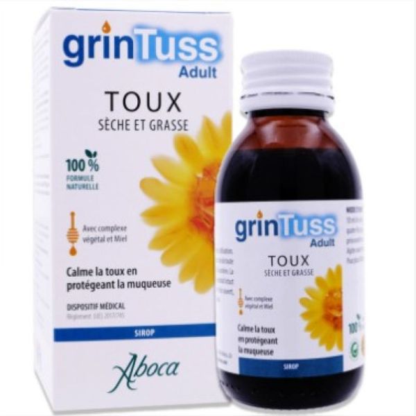 ABOCA GRINTUSS ADULT SIROP TOUX S&G 125ML
