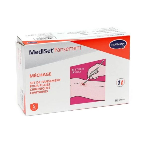Mediset pansement méchage 5 soins