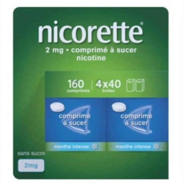 Nicorette 2Mg Menthe Intense Bt160