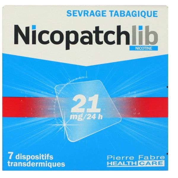 Nicopatchlib 21mg 24h 7 patchs