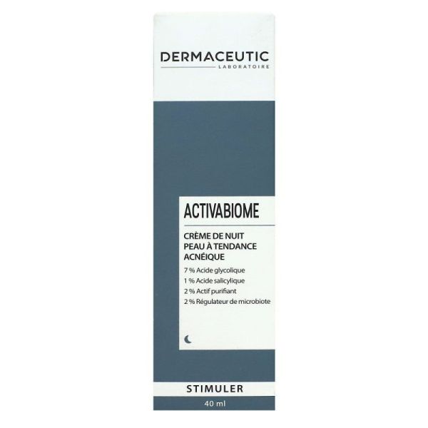 Actibiome crème nuit peau tendance acnéique Stimuler 40ml