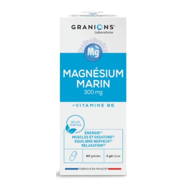 Granions Magnésium Marin 300 mg 60 gélules