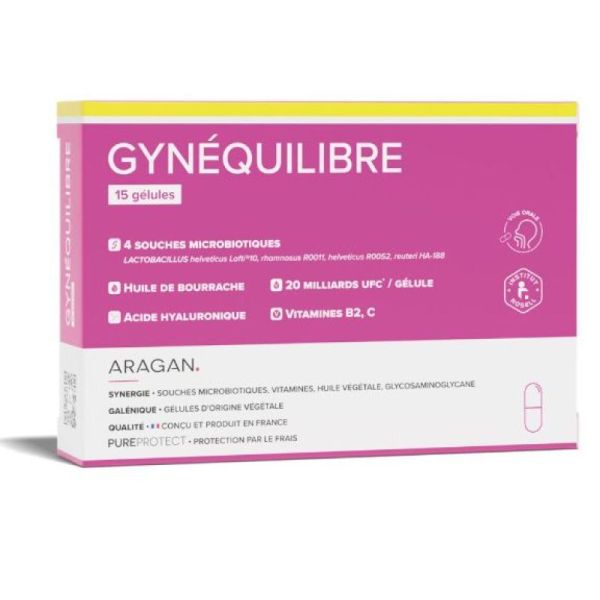 Aragan Gynéquilibre 15 gélules