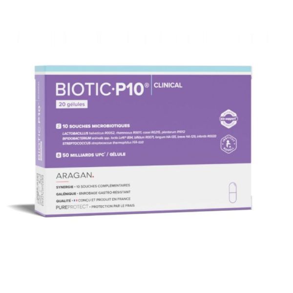 Aragan Biotic P10 Clinical 20 gélules