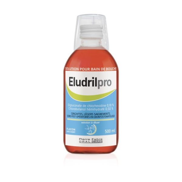 Eludril Pro solution bain de bouche 500ml