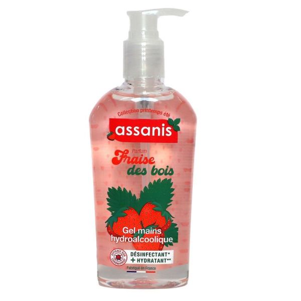 Gel hydroalcoolique Fraise des bois 250ml