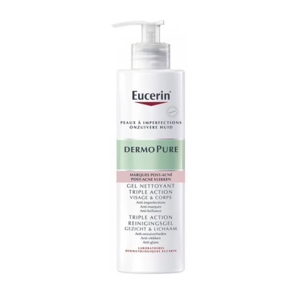 Eucerin DermoPure gel nettoyant triple action 400 ml