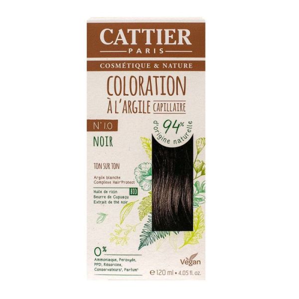 Kit capillaire à l'argile coloration n°1.0 noir 120ml