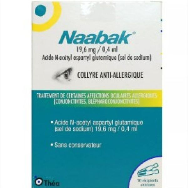 Naabak collyre anti-allergique 10 unidoses