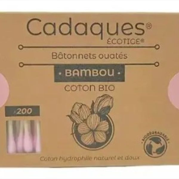 Cadaques Batonnet Ouates Bambou Rose 200