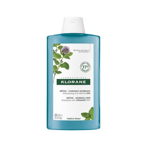 Klorane Détox Shampoing à la Menthe Bio 400 ml