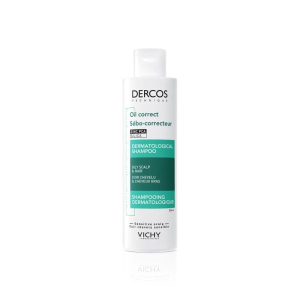 Dercos Shampoing Dermatologique Sebo-Correcteur Cuir Chevelu & Cheveux Gras 200 ml