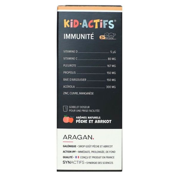 Kid Actifs immunité sirop pêche abricot 125ml