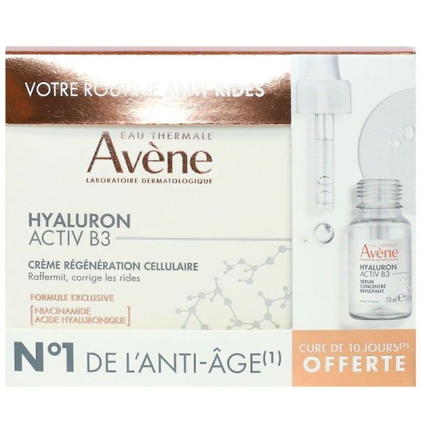 Hyaluron Activ B3 crème régénération cellulaire 50ml + sérum offert 10ml