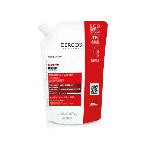 Shampoing eco-recharge énergie+ stimulant anti-chute Aminexil 500ml