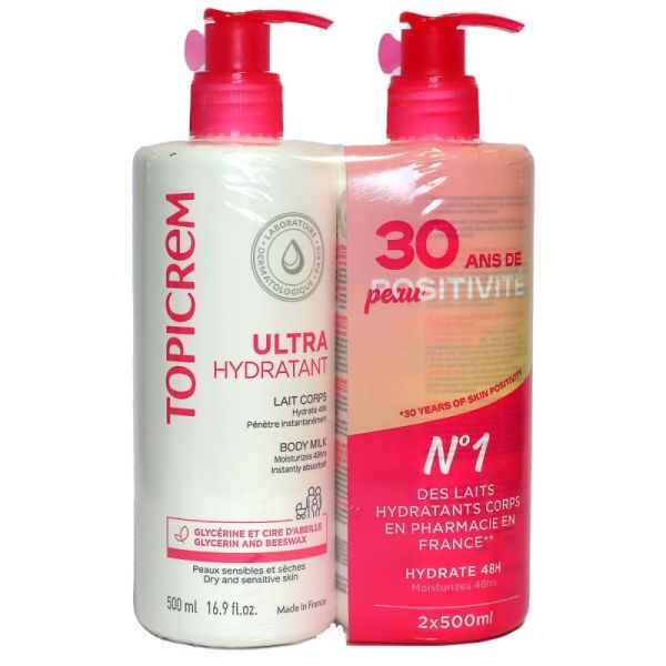 Ultra-hydratant lait corps 2x500ml