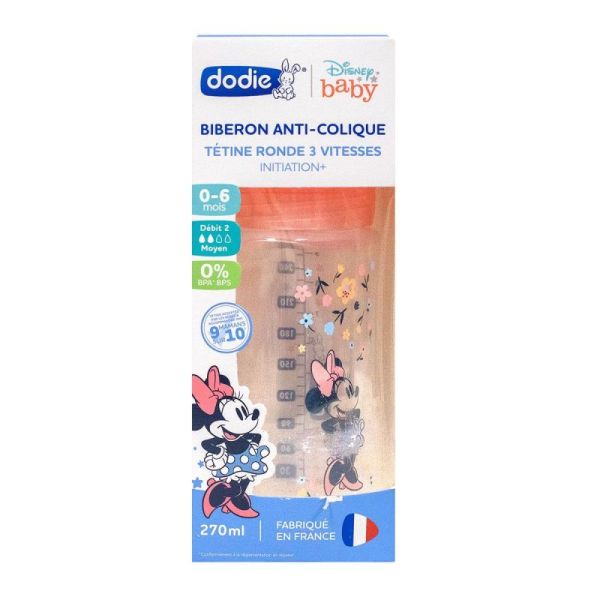 Disney Baby Minnie biberon anti-colique 3 vitesses 270ml