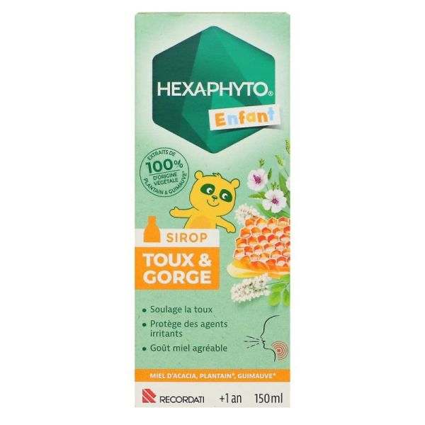 Hexaspray sirop toux et gorge enfant +1 an 150ml