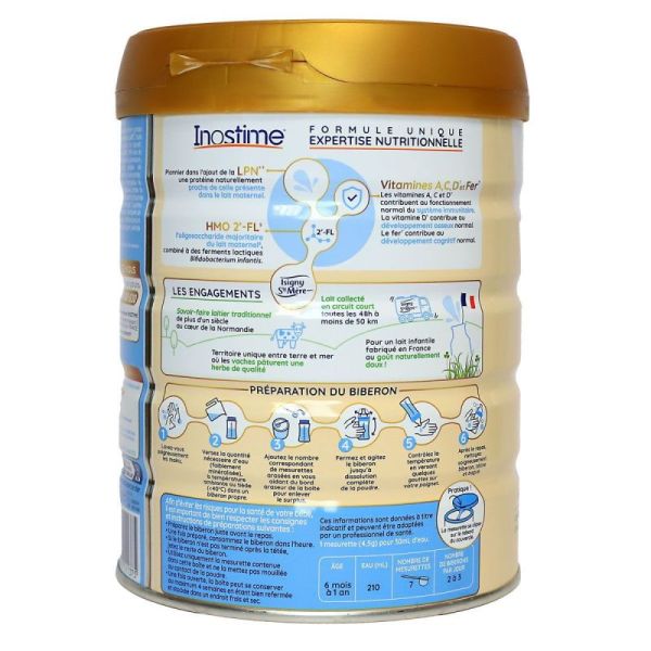 Lait infantile LPN HMO 6-12 mois 2ème âge 800g