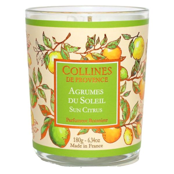 Bougie parfumée Les Estivales Agrumes du soleil 180g