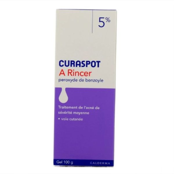 Curaspot 5% gel à rincer acné 100g